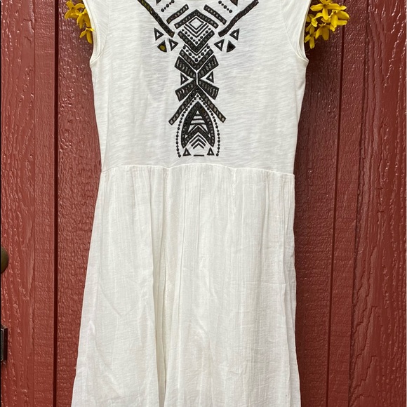 Free People Toosaloosa Slub Meadow Ivory Casual Maxi Dress XS 🌿A6 - Picture 10 of 16